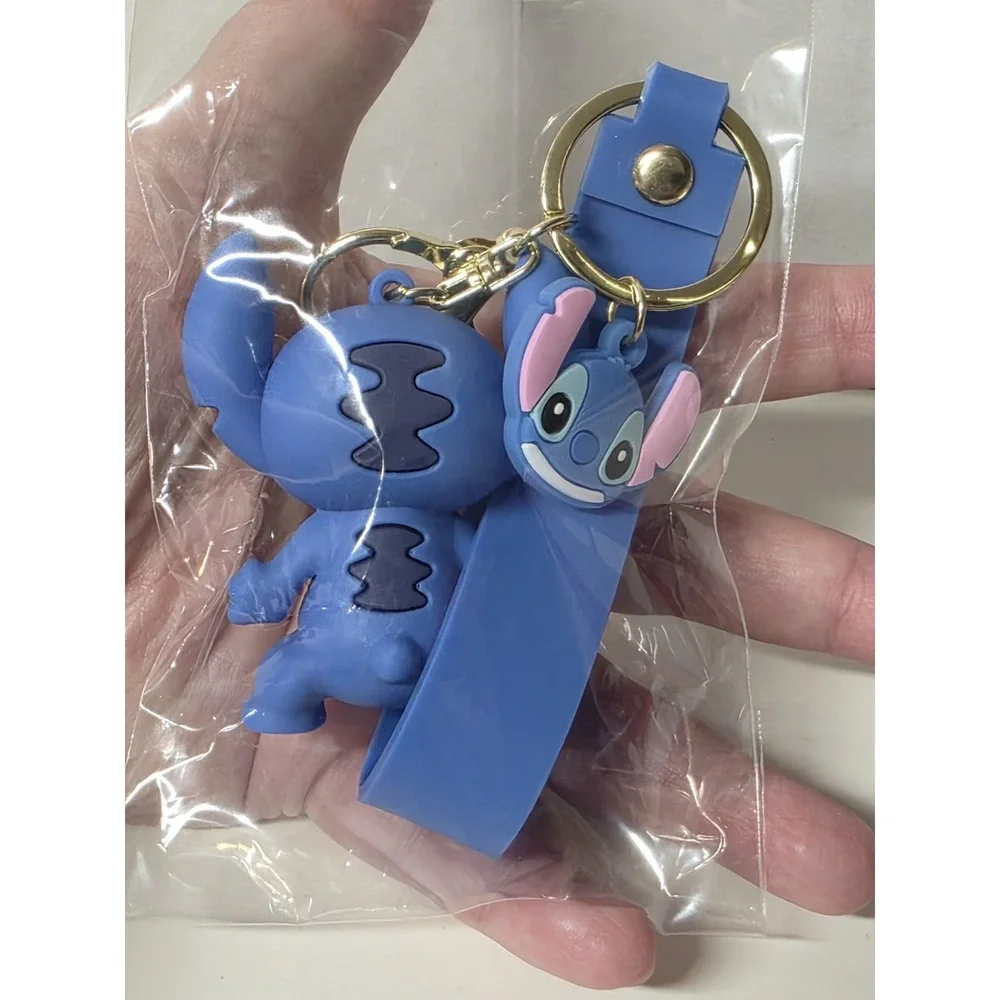 NIB Disney Stitch Keychain Figure Backpack Clip Keyring Pendant Wristlet